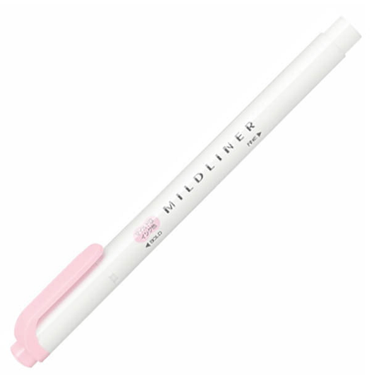 Zebra Mildliner Double Ended Highlighter - Mild Baby Pink