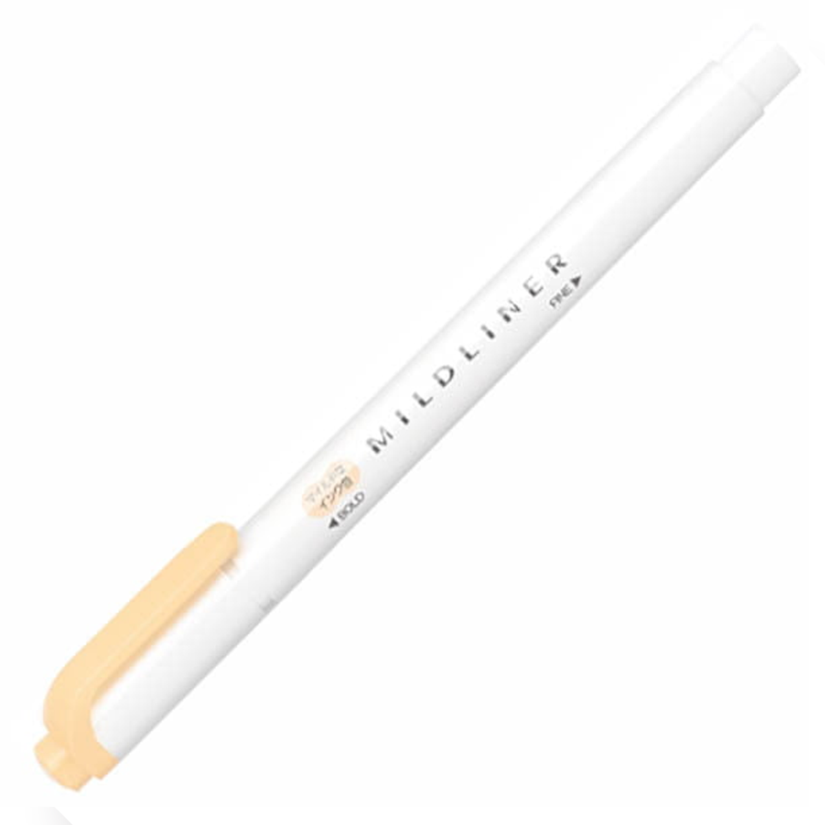 Zebra Mildliner Double Ended Highlighter - Mild Honey Orange