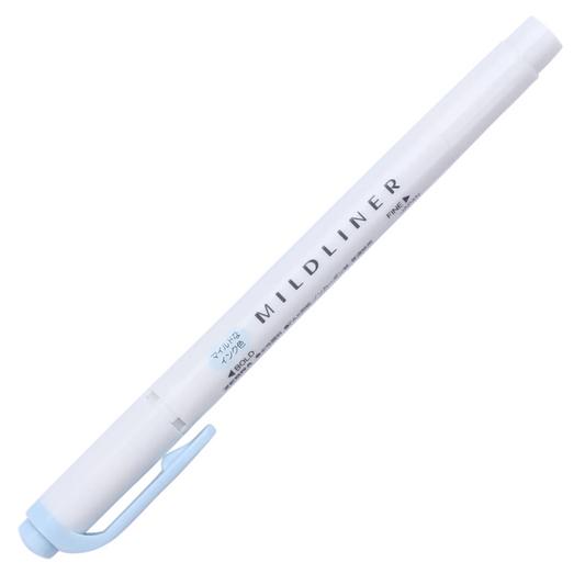 Zebra Mildliner Double Ended Highlighter - Mild Soda Blue