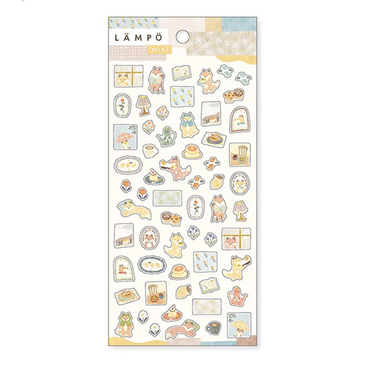 Mind Wave LAMPO Mini Sticker - The Fox in The Rain