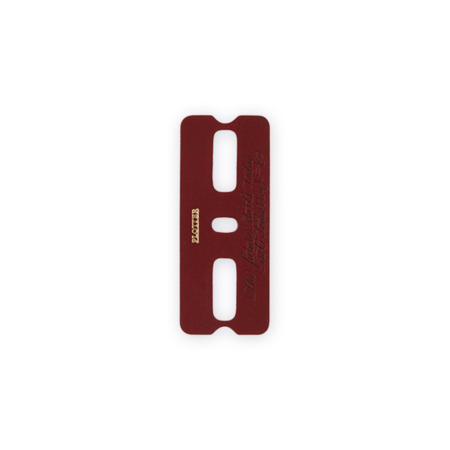 PLOTTER Mini 5 Size Liscio 6-Ring Leather Binder - Red Brown (Limited Edition BOX)