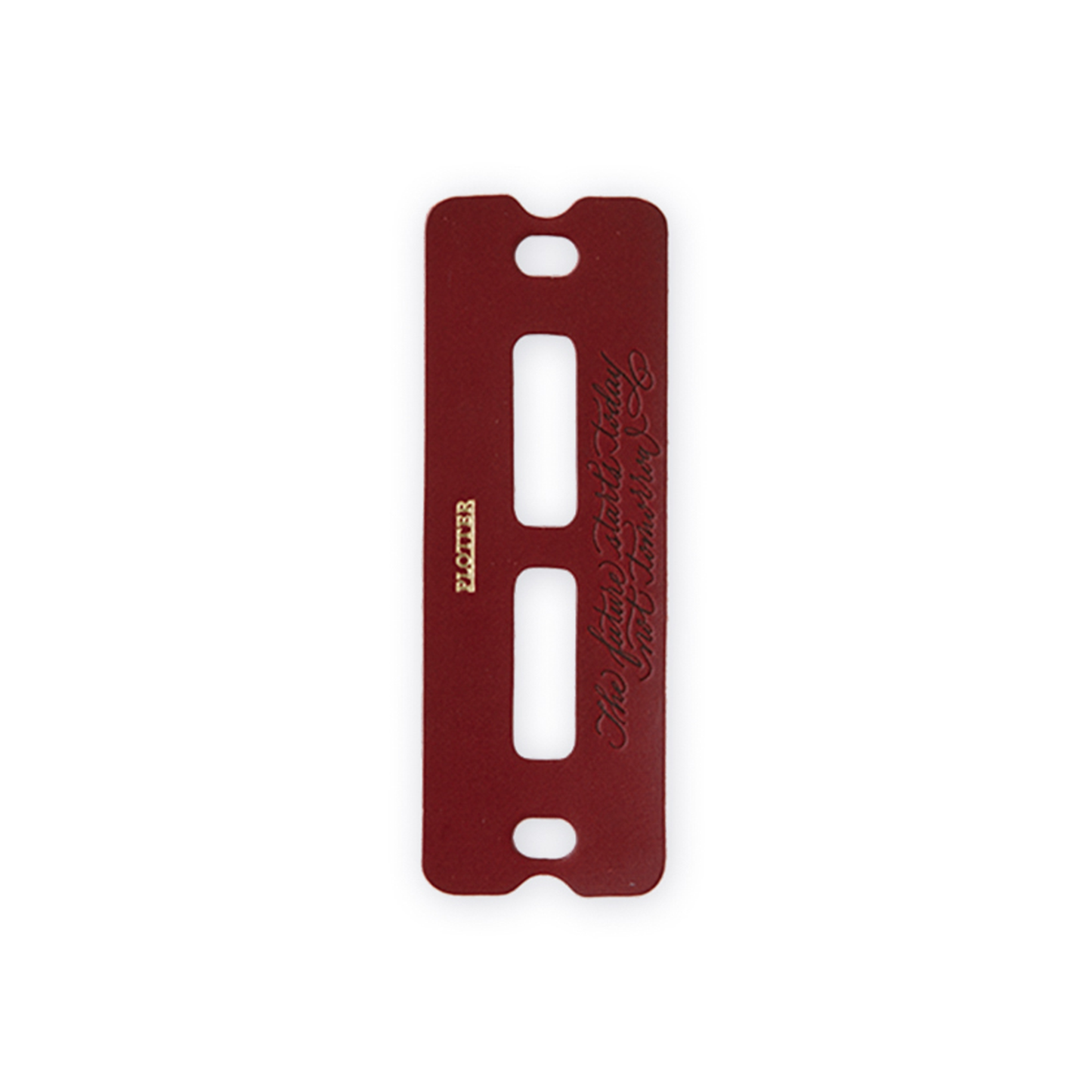 PLOTTER Mini Size Liscio 6-Ring Leather Binder - Red Brown (Limited Edition BOX)