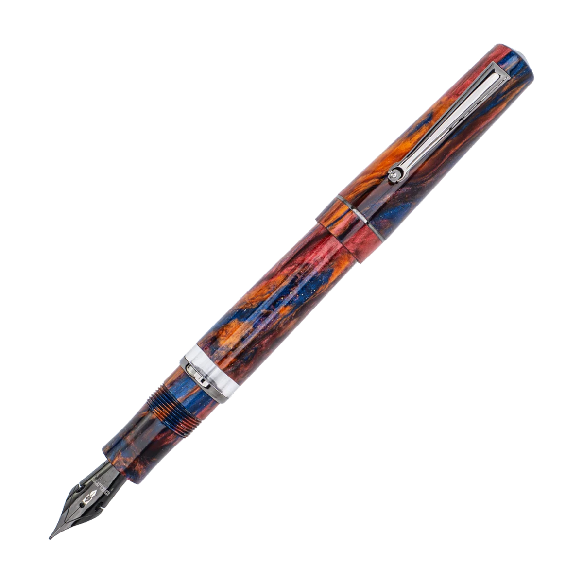 Delta Duna Fountain Pen - Montana Sunset with Ruthenium Trim (Limited Edition)