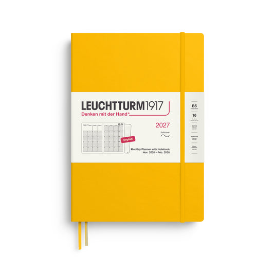 Leuchtturm1917 2027 B5 Composition Softcover 16-Monthly Planner & Notebook - Sunflower