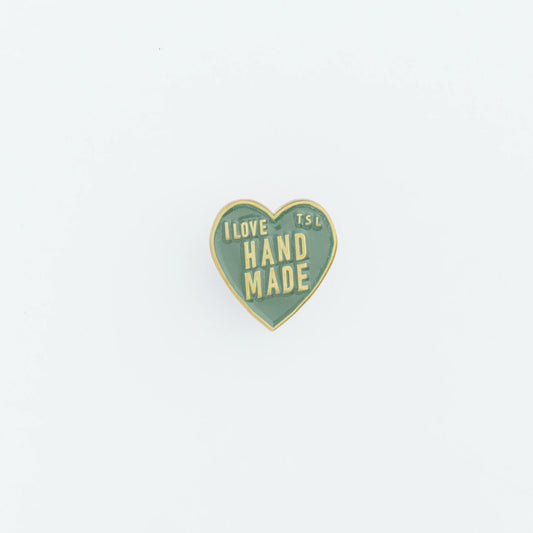 The Superior Labor Heart Logo Pin - Moss Green