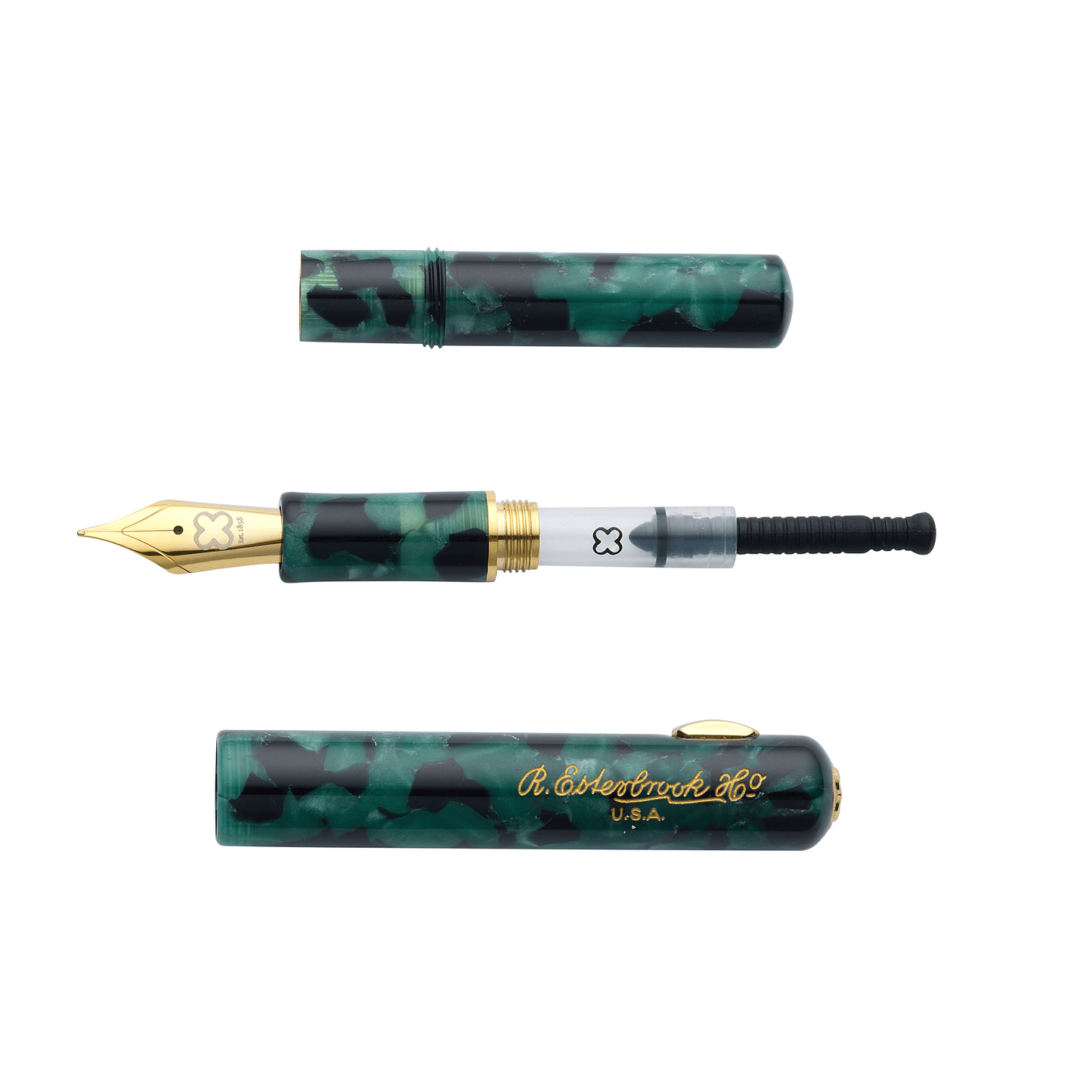 Esterbrook Niblet Fountain Pen - Evergreen with Gold Trim
