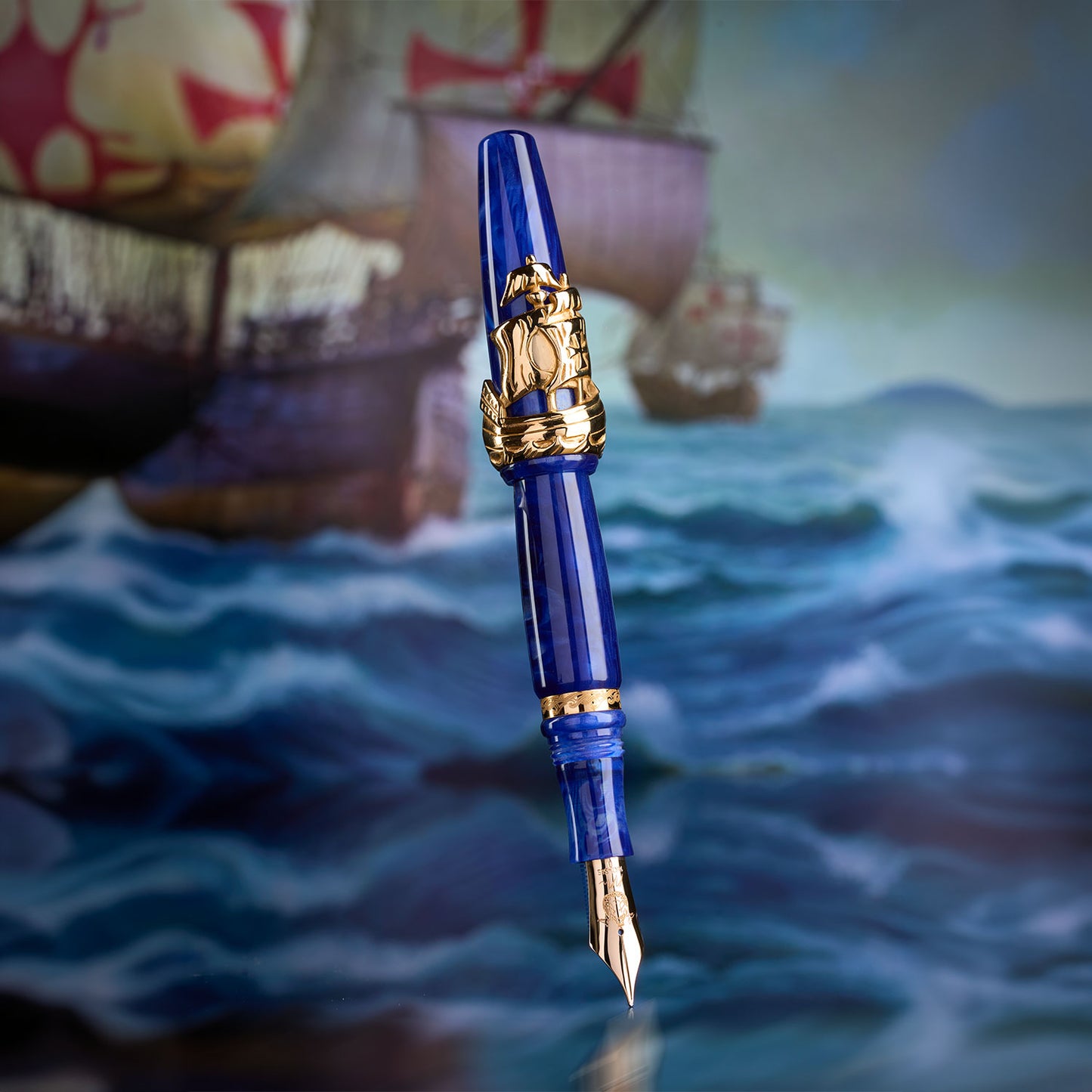 Maiora Nino Marino Columbus Fountain Pen - Vermeil (Limited Edition)