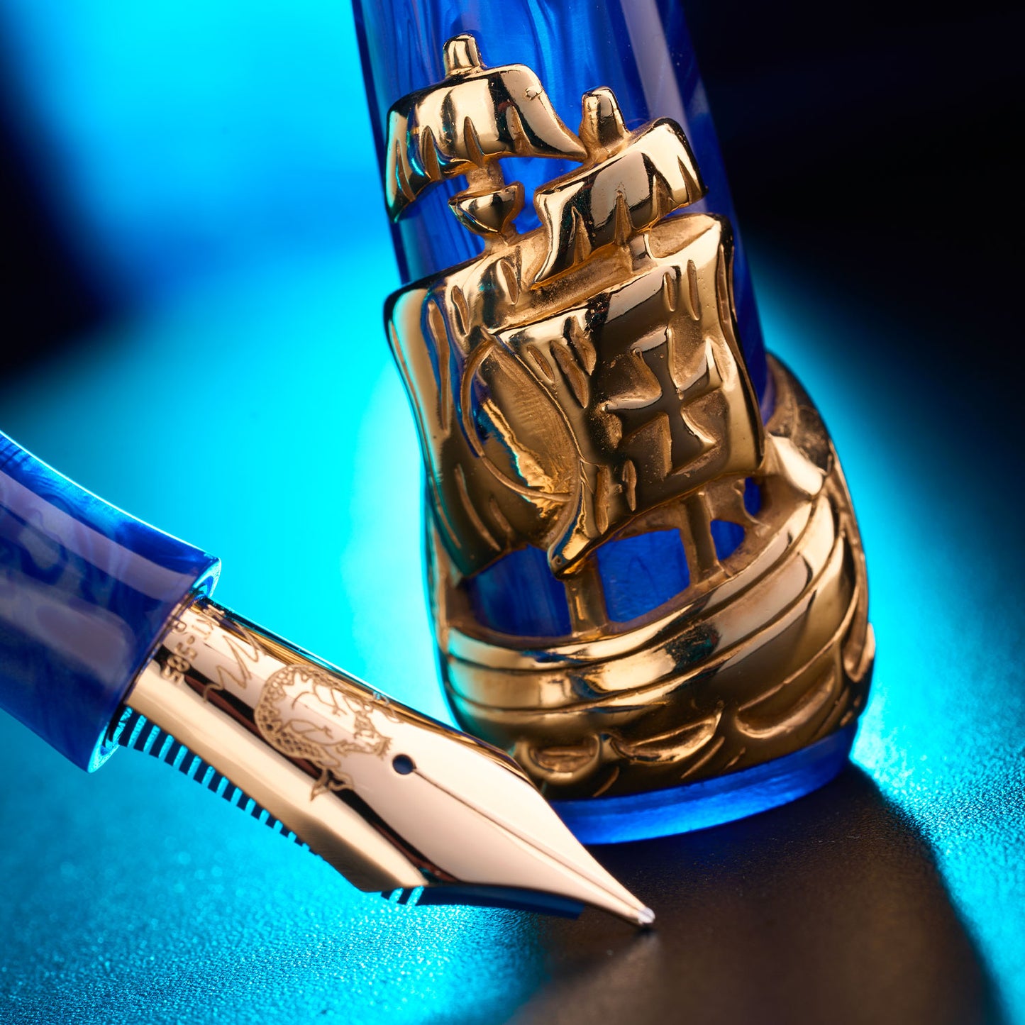 Maiora Nino Marino Columbus Fountain Pen - Vermeil (Limited Edition)