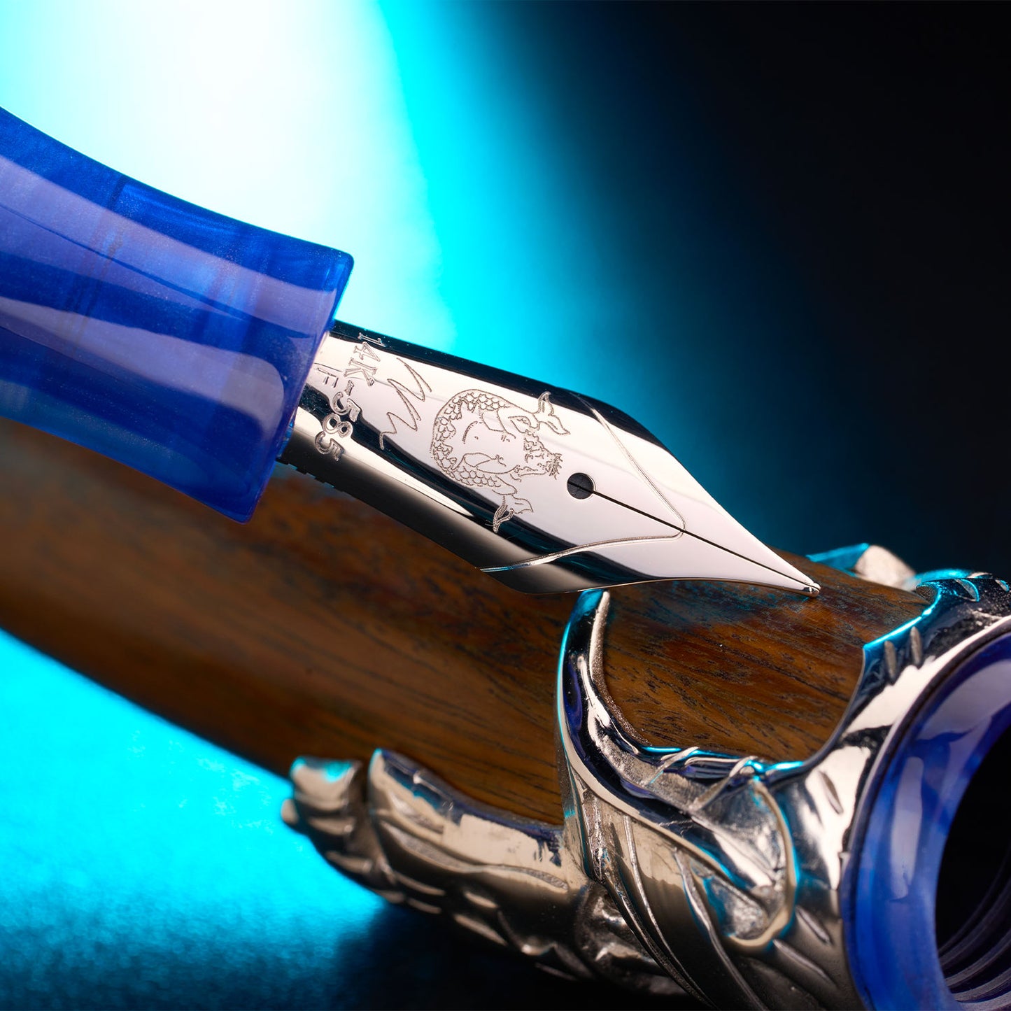 Maiora Nino Marino Columbus Fountain Pen - Silver (Limited Edition)