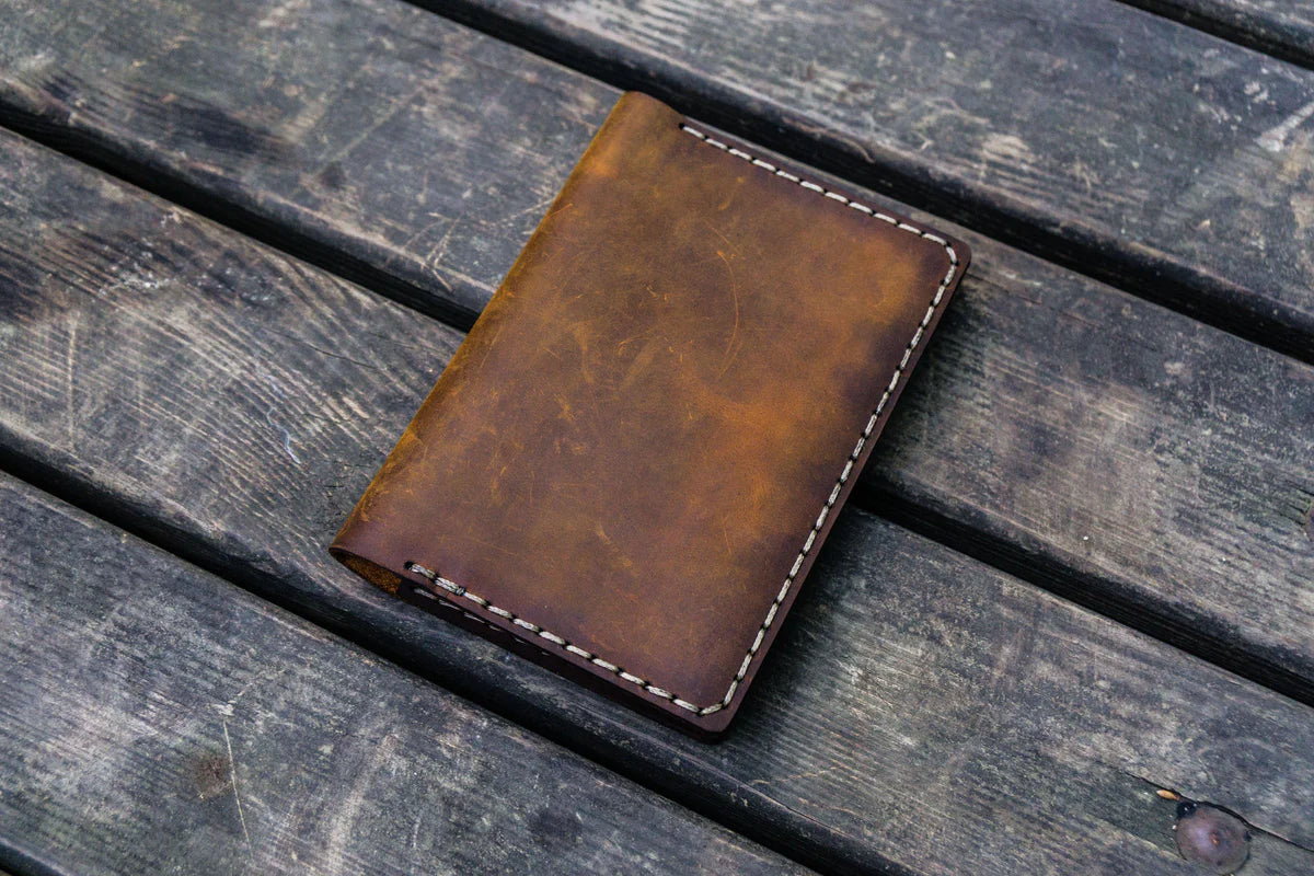 Galen Leather No. 33 Field Notes Cover - Crazy Horse Brown