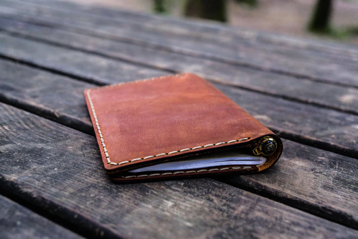 Galen Leather No. 44 Field Notes Cover - Crazy Horse Tan