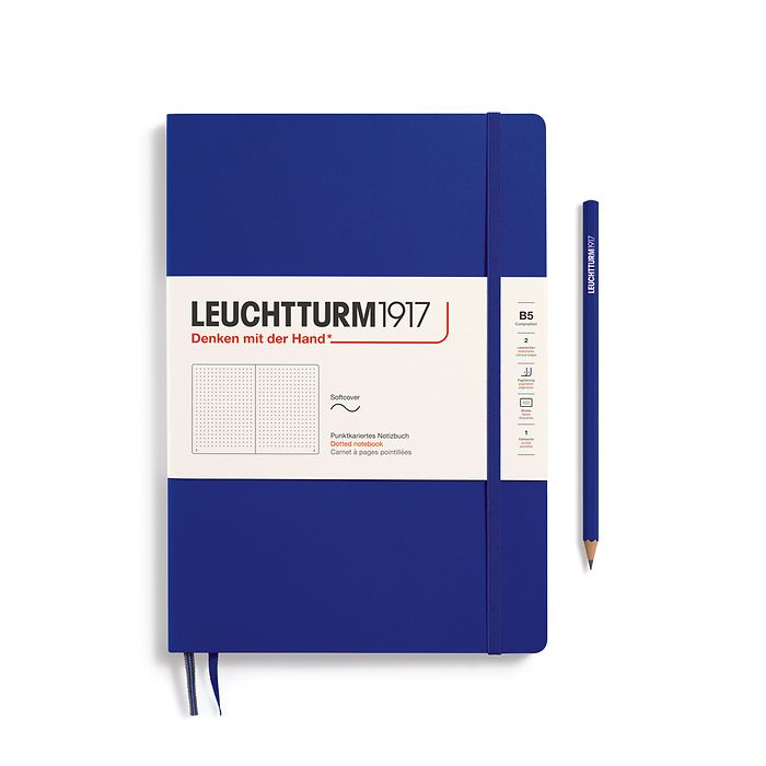 Leuchtturm1917 Composition B5 Softcover Dotted Notebook - Ink (Discontinued)