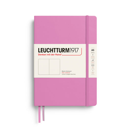 Leuchtturm1917 A5 Medium Hardcover Plain Notebook - Bubblegum