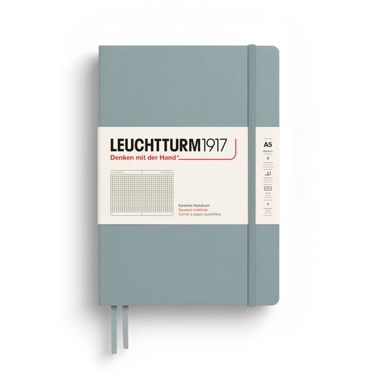 Leuchtturm1917 A5 Medium Hardcover Squared Notebook - Dove