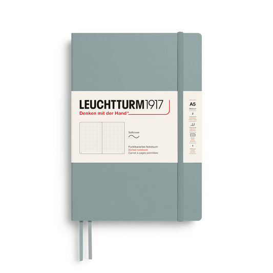 Leuchtturm1917 A5 Medium Softcover Dotted Notebook - Dove