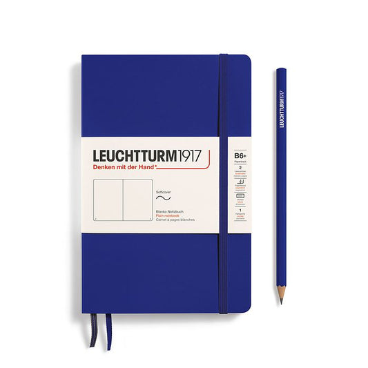Leuchtturm1917 B6+ Paperback Softcover Plain Notebook - Ink (Discontinued)