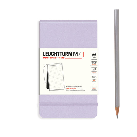 Leuchtturm1917 A6 Pocket Hardcover Dotted Notepad - Lilac