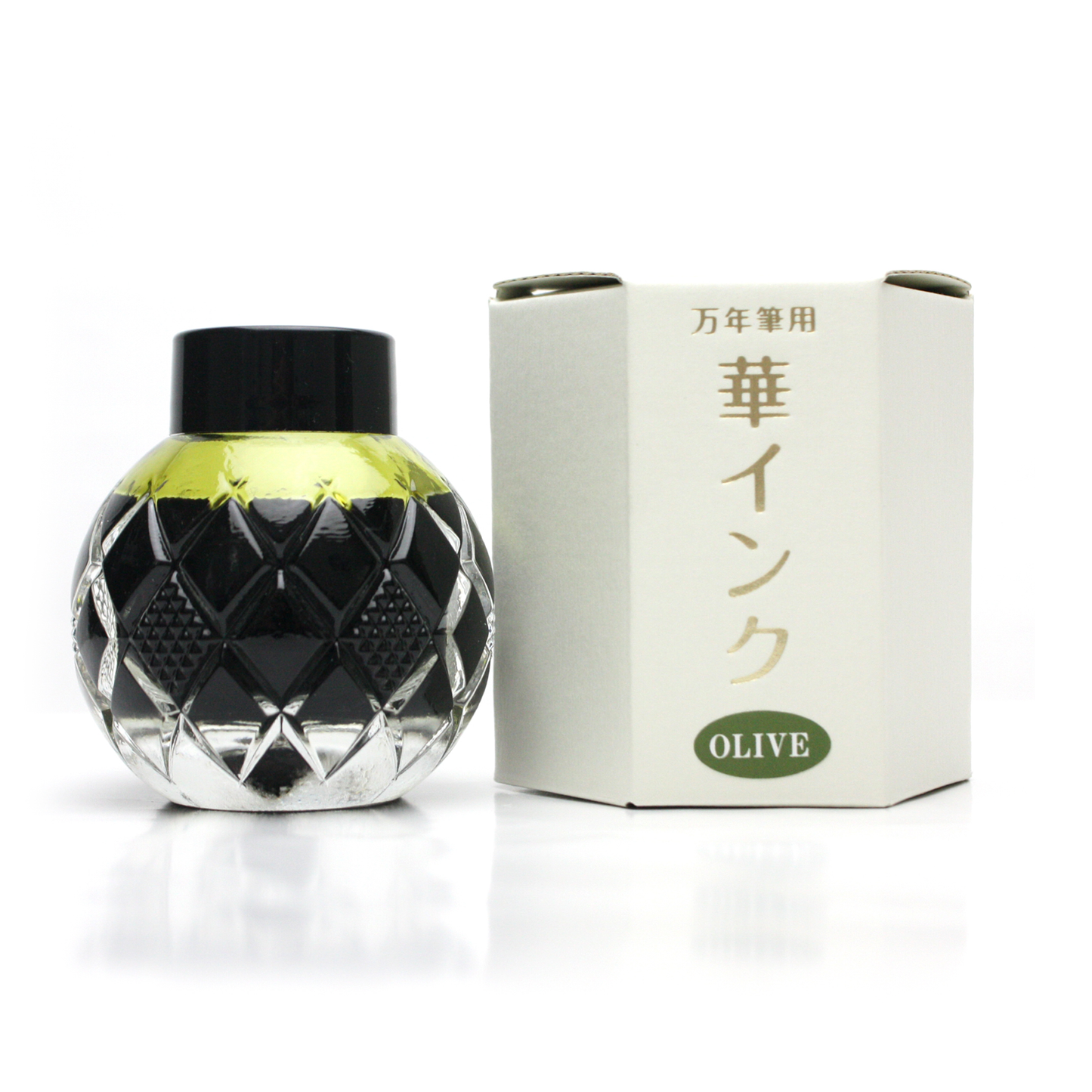 Mitasanshodo x KURETAKE Scented Hana (55ml) Bottled Ink - Olive