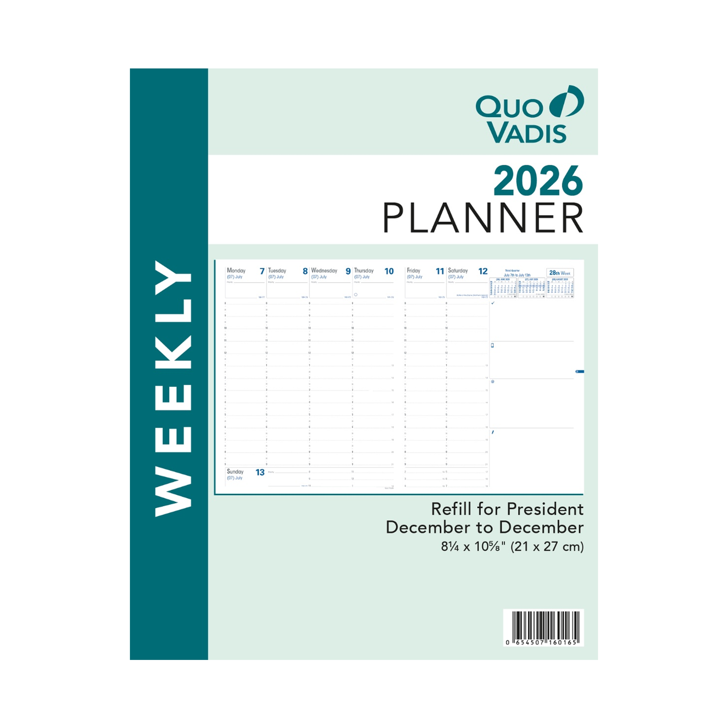 Quo Vadis 2026 President Planner Refill