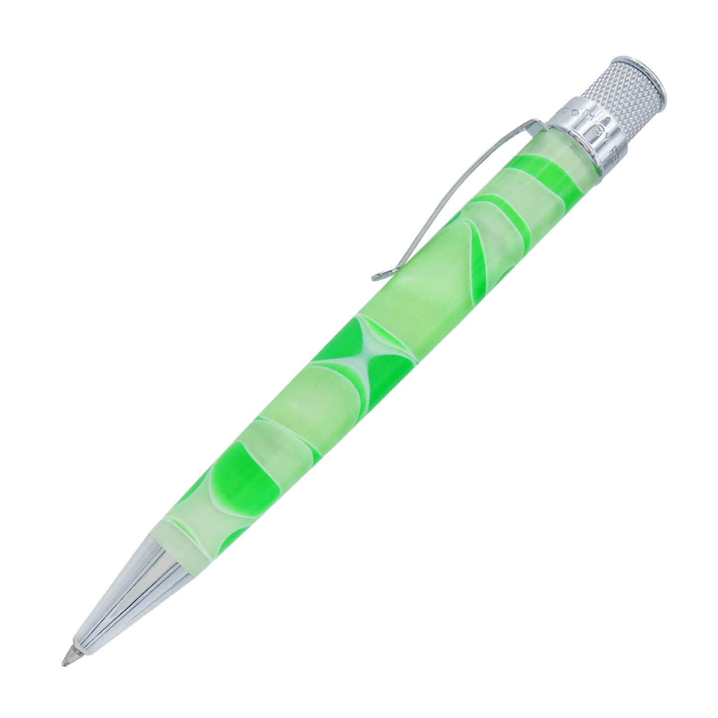 Retro 51 Tornado Rollerball - Acrylic Cosmic Swirl: Green & White