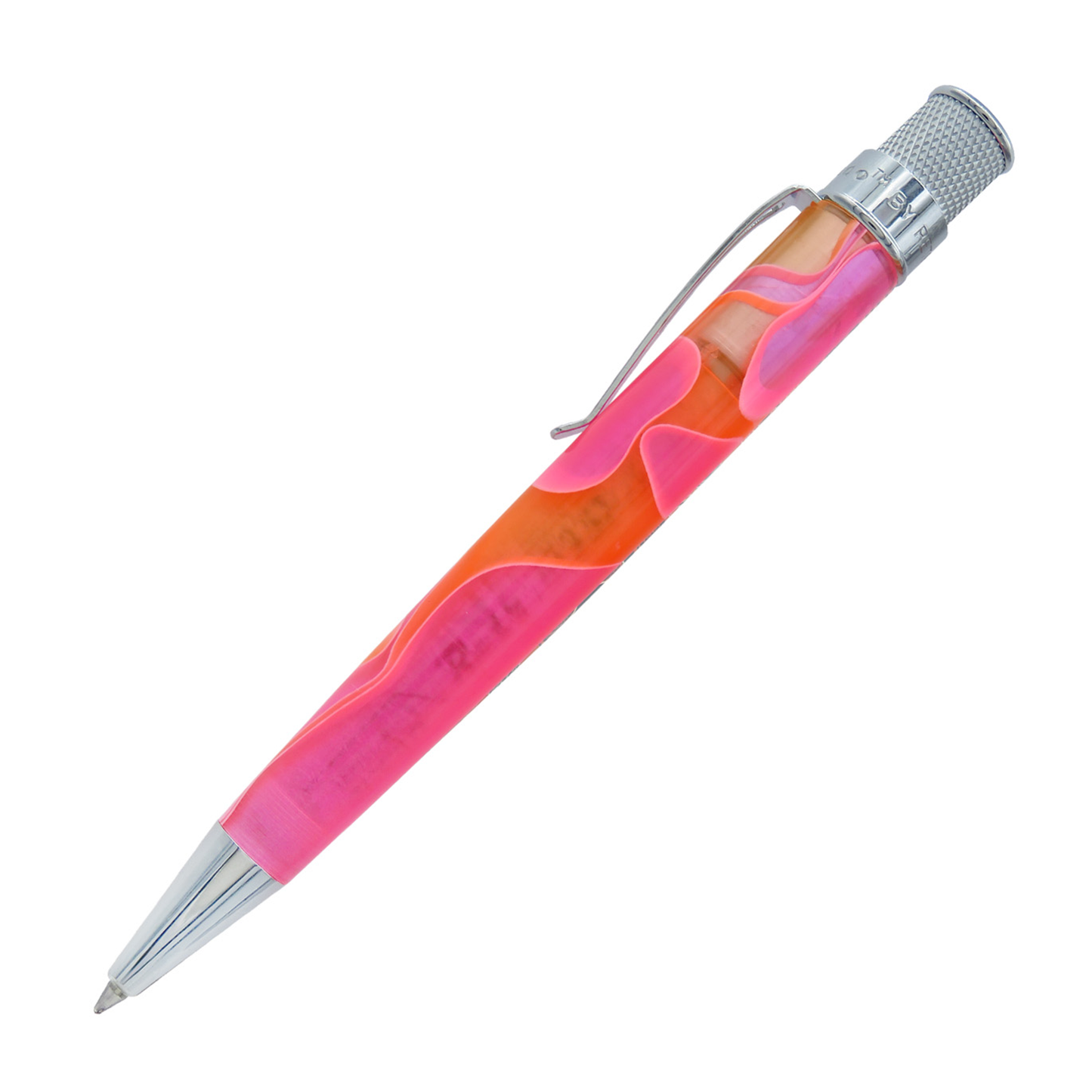 Retro 51 Tornado Rollerball - Acrylic Cosmic Swirl: Pink & Orange