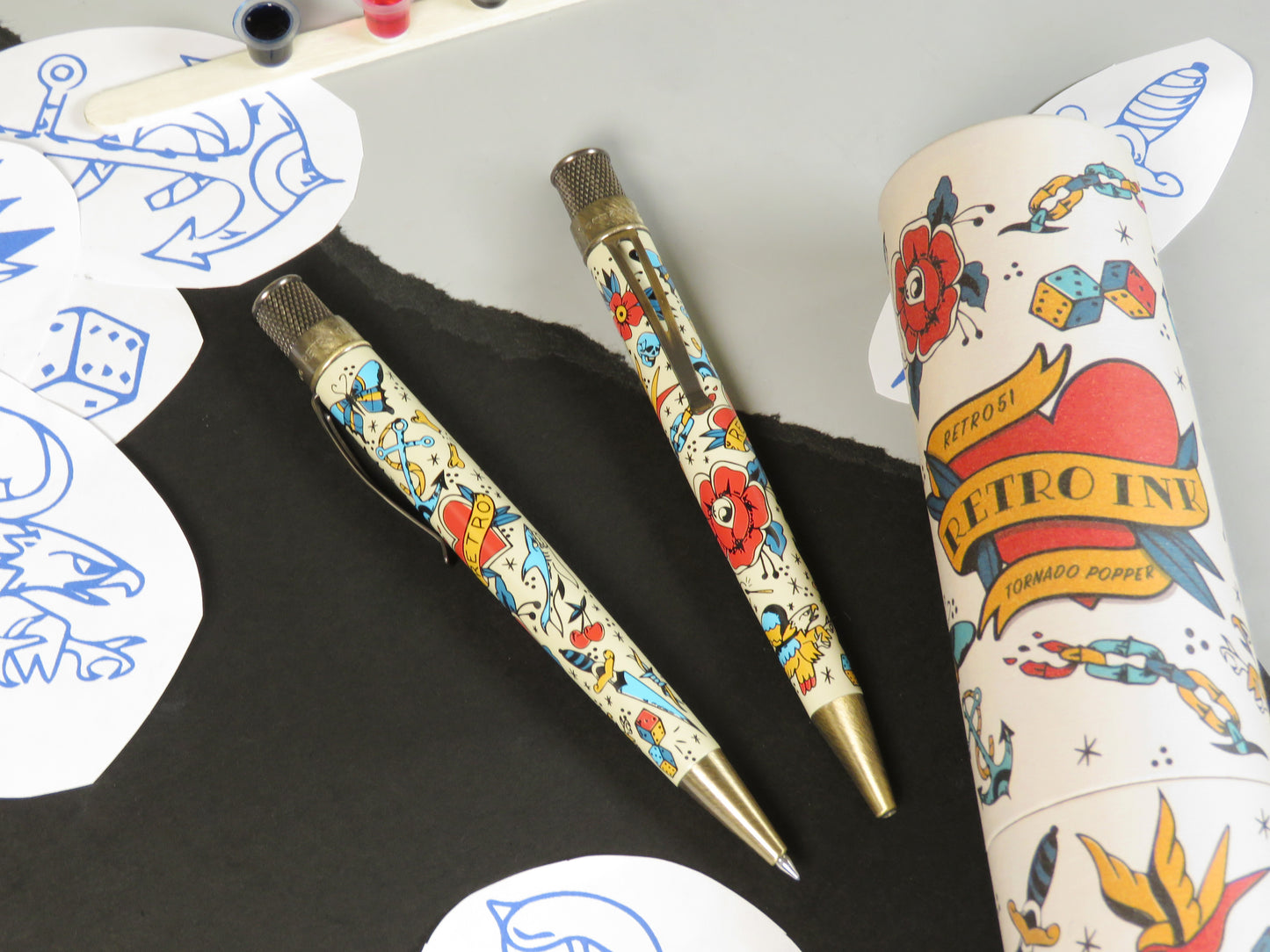 Retro 51 Collection Tornado Popper Rollerball - Retro Ink (Limited Edition)