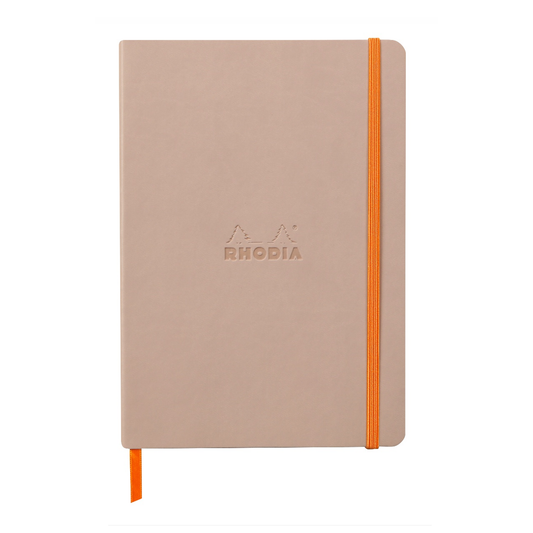 Rhodia Rhodiarama A5 Soft Webnotebook - Rose Smoke (Dotted)