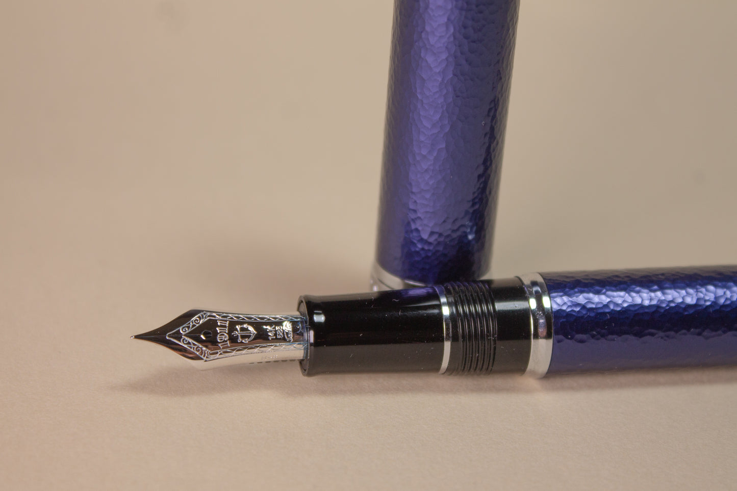 Pre-Owned Sailor x OITA JAPAN BLUE Forged Fountain Pen - Hard Fine