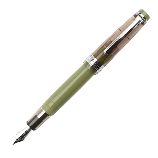 Sailor Pro Gear Slim Fountain Pen and Ink Set - Manyo #3 Series - Chestnut with Palladium Trim (14KT)