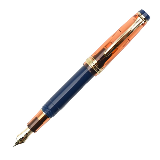 Sailor Pro Gear Slim Fountain Pen and Ink Set - Manyo #3 Series - Persimmon with Gold Trim (14KT)