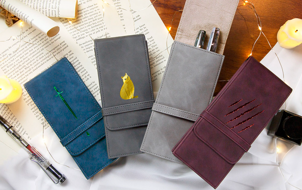 Wearingeul 3 Pen Leather Pouch - Dr. Jekyll and Mr. Hyde