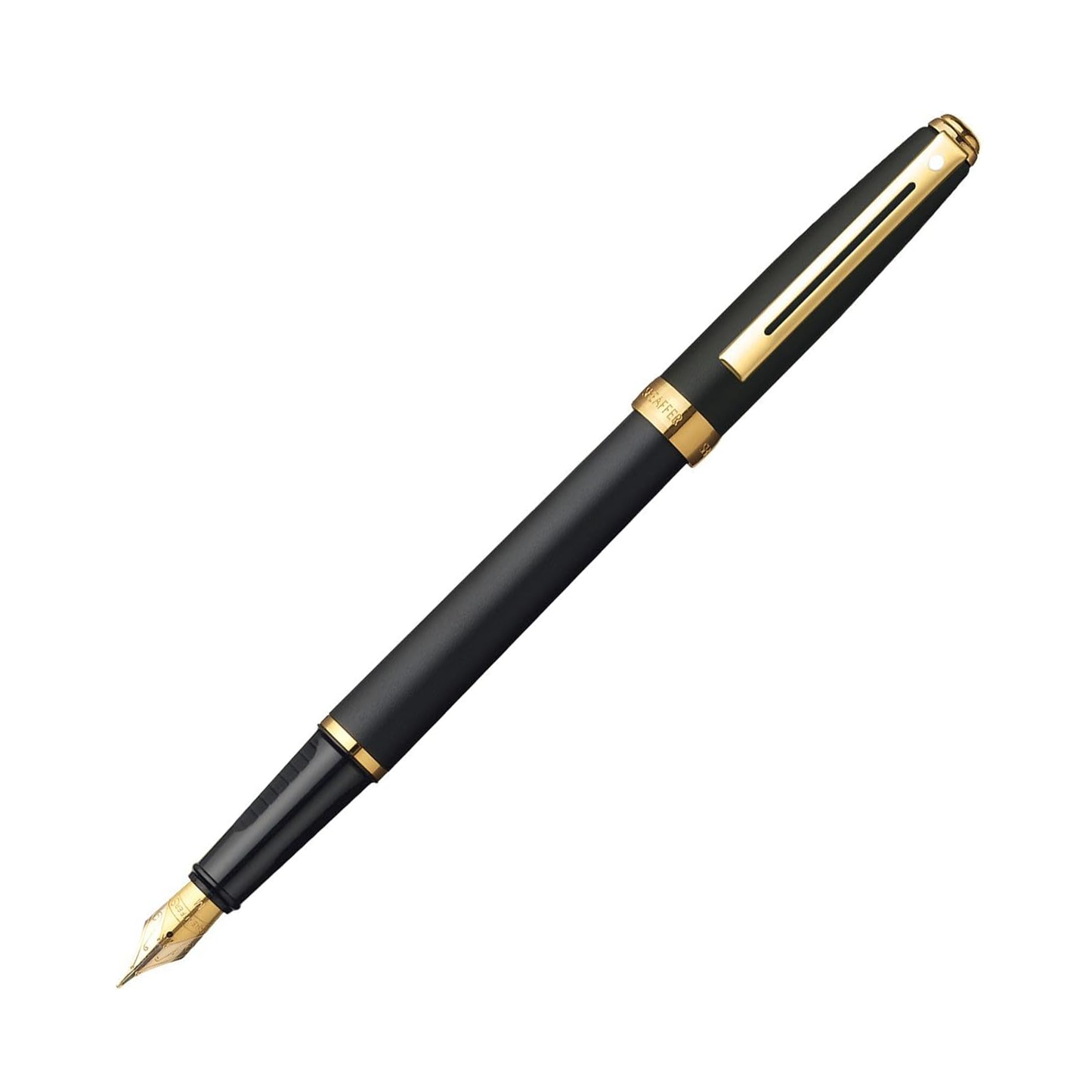 Sheaffer Prelude Fountain Pen - Matte Black with 22K Gold Plate (Discontinued)