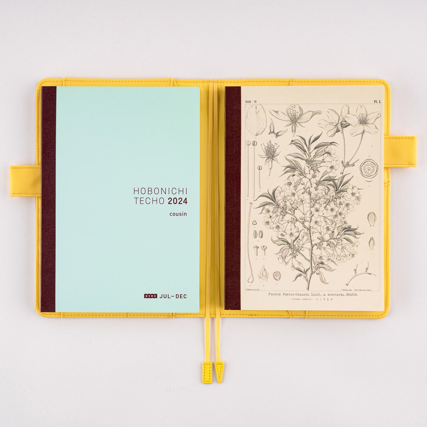 Hobonichi A5 Cousin Graph Notebook - Yamazakura