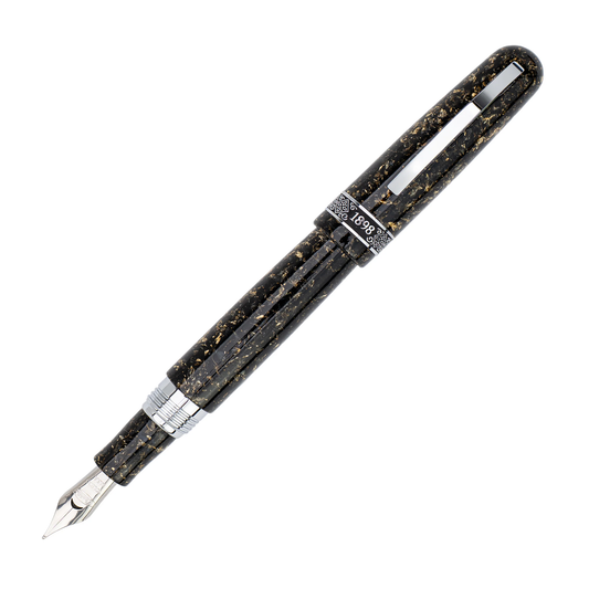 Conklin 1898 Solaris Collection Fountain Pen - Black with Chrome Trim (Limited Edition)