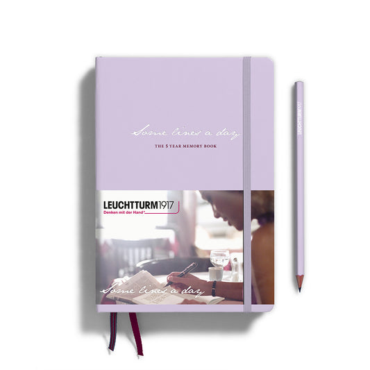 Leuchtturm1917 Some Lines a Day A5 Medium Hardcover Notebook - Lilac
