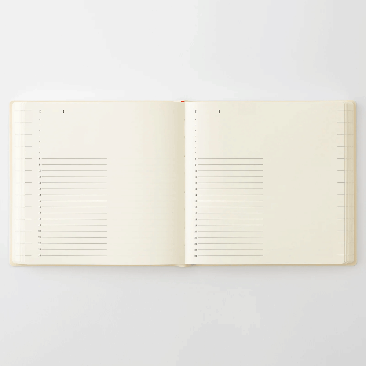Midori 2027 MD Product Notebook Diary 1 Day 1 Page - A5 Square Size