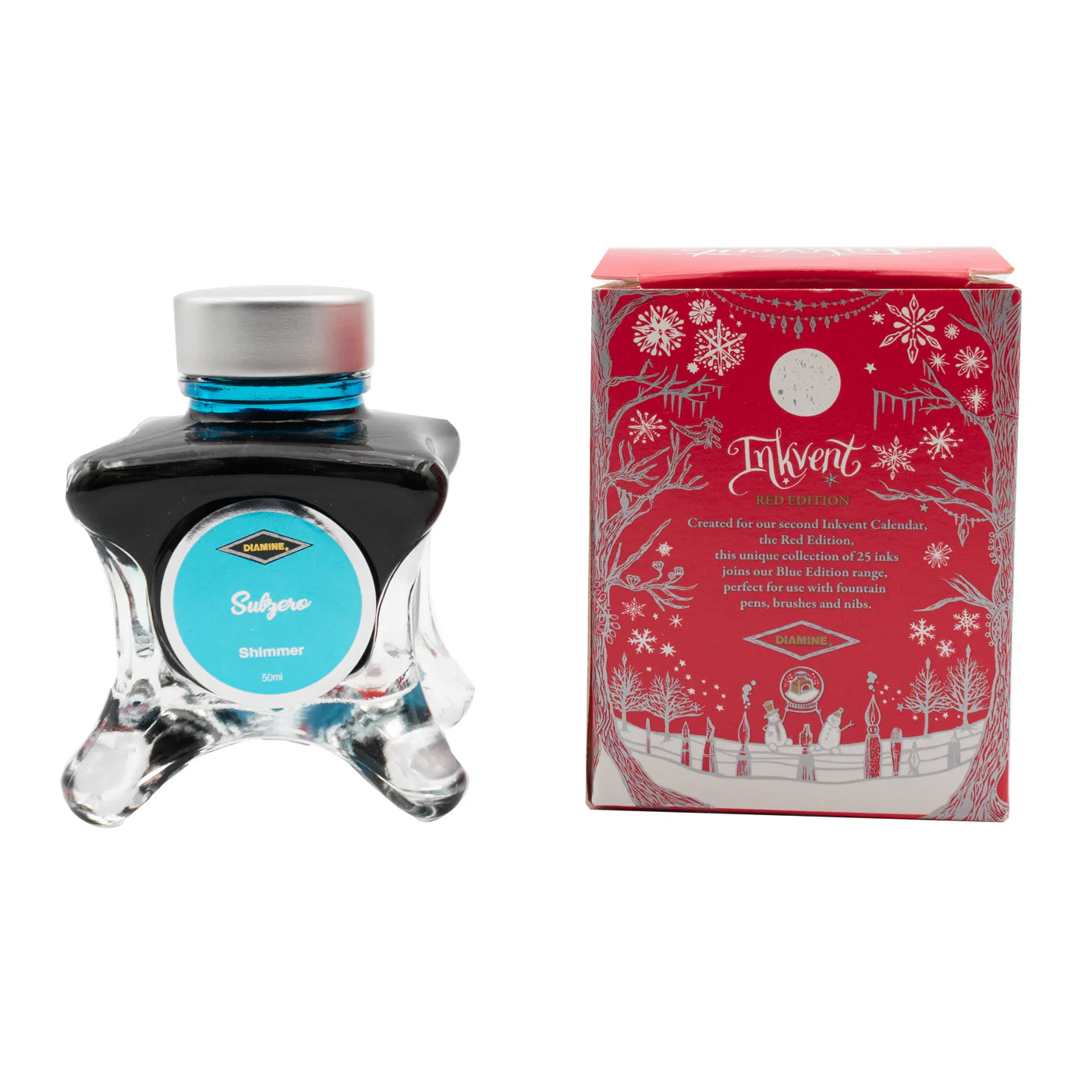 Diamine Subzero (50ml) Bottled Ink (Shimmering) - Red Edition