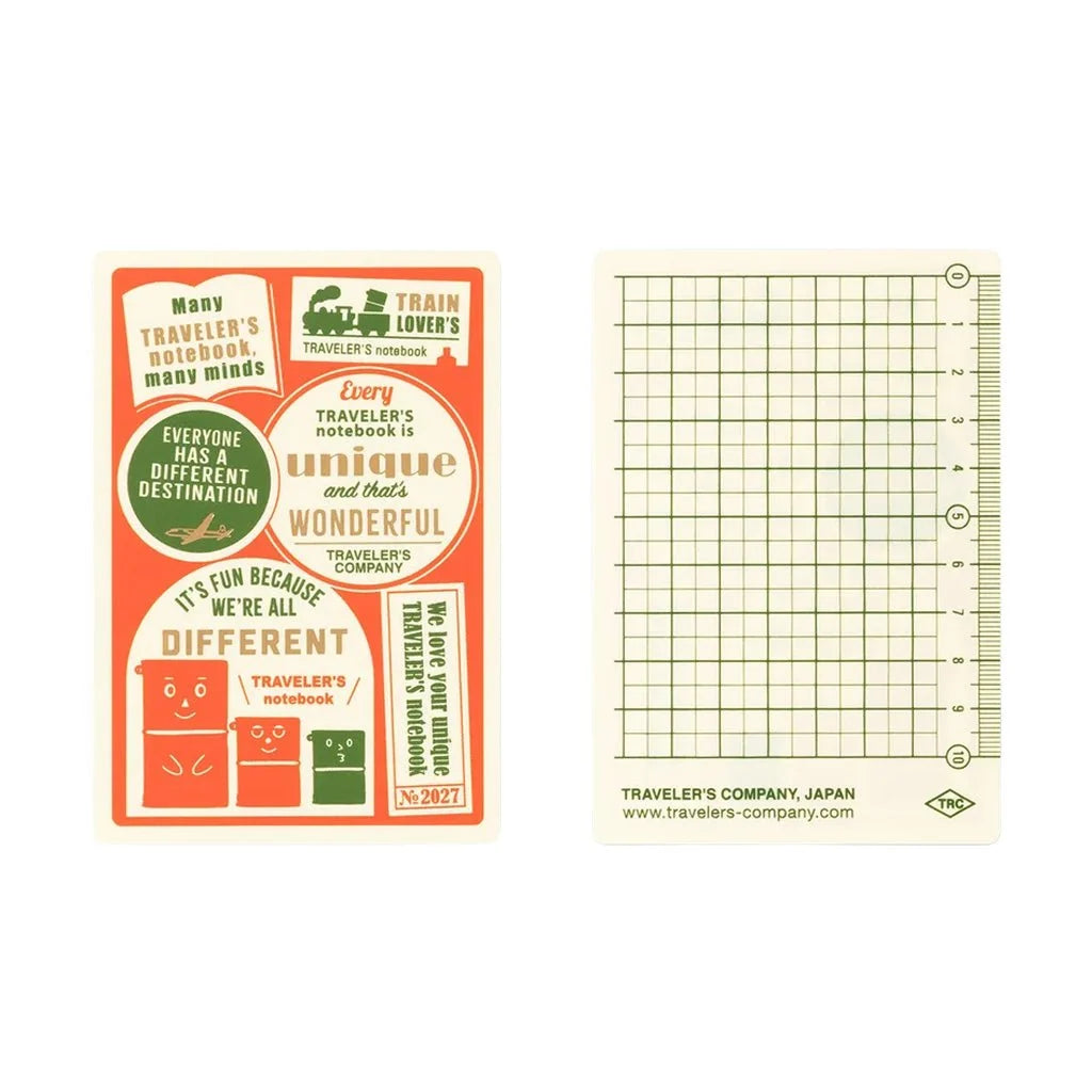 TRAVELER'S 2027 Plastic Sheet - Passport Diary Size