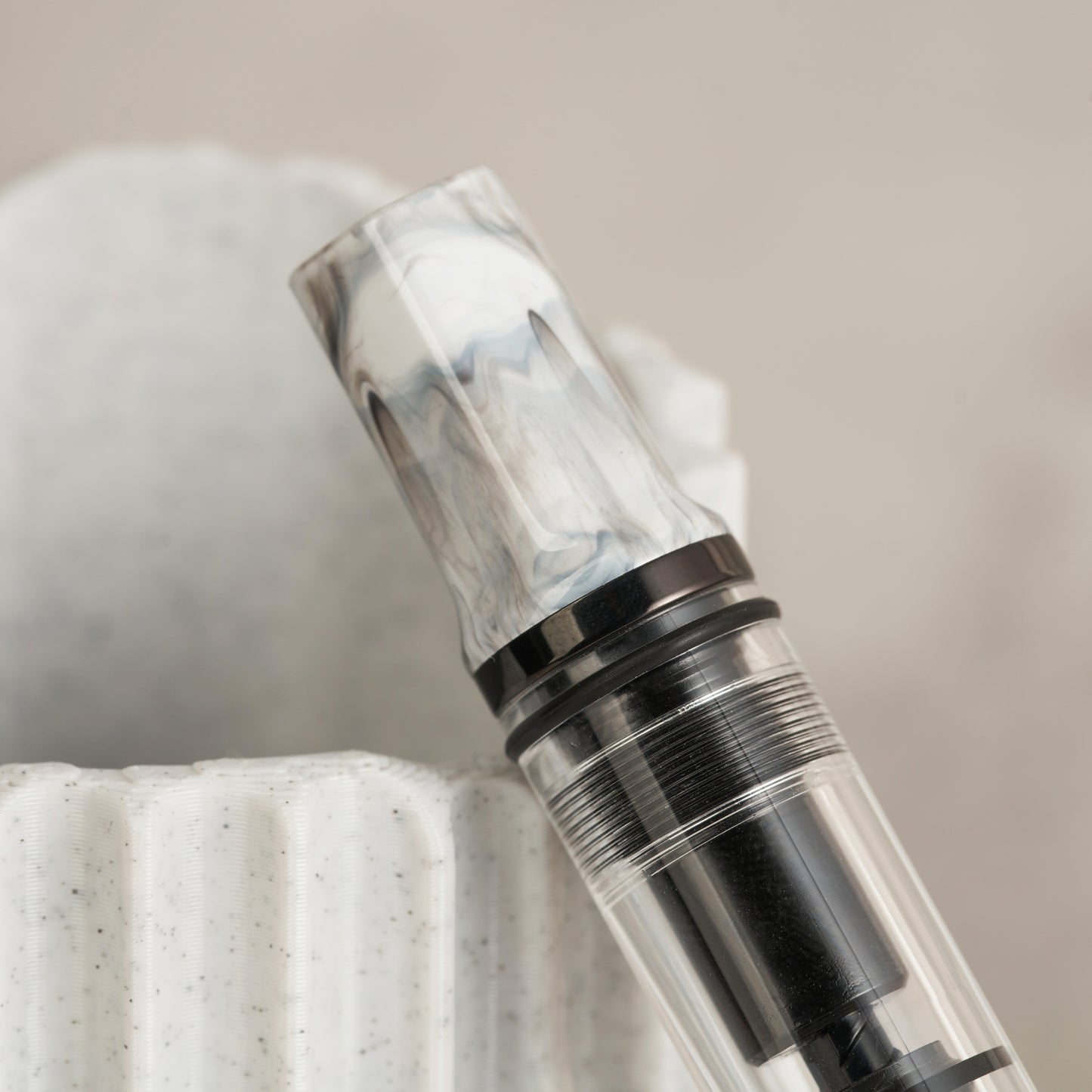 TWSBI ECO Fountain Pen  - Carrara with Onyx Trim