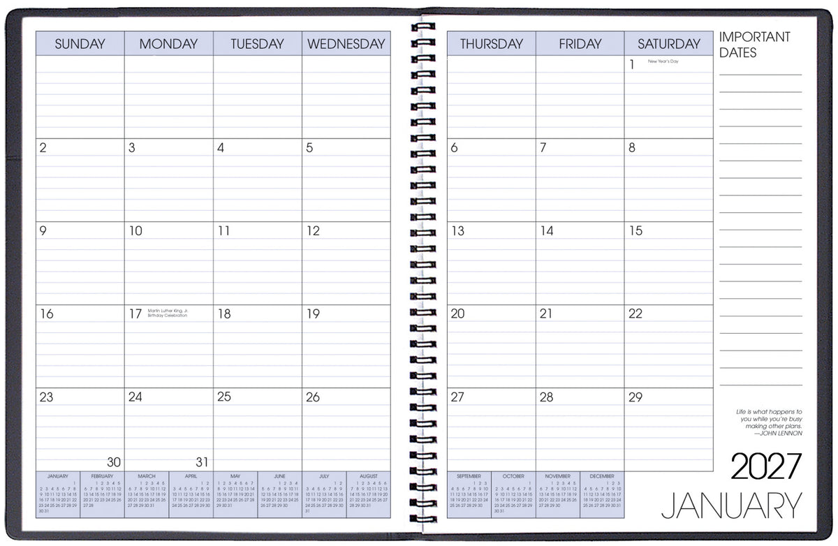 Payne 2027-2028 Skivertex Two Year Wire-Bound Planner - Assorted (8.5 x 11)