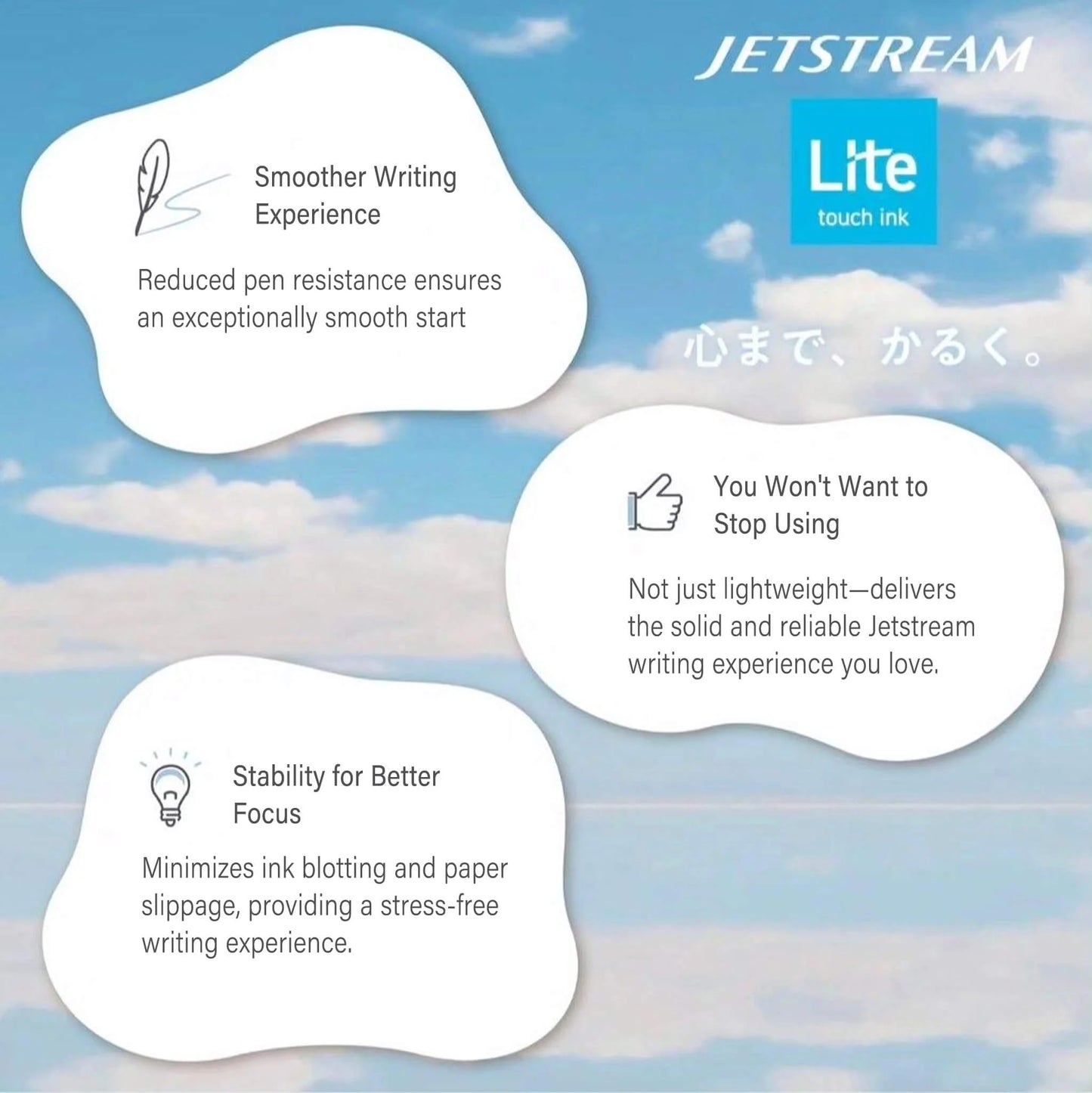 Uni-ball JETSTREAM Lite Touch Ink Ballpoint - Coral Pink (0.5mm)