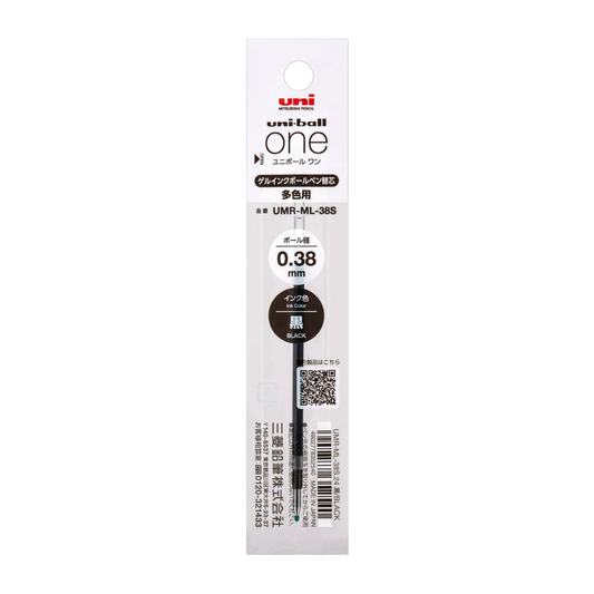 Uni-ball One 3 Gel Pen Refill - Black (0.38mm)