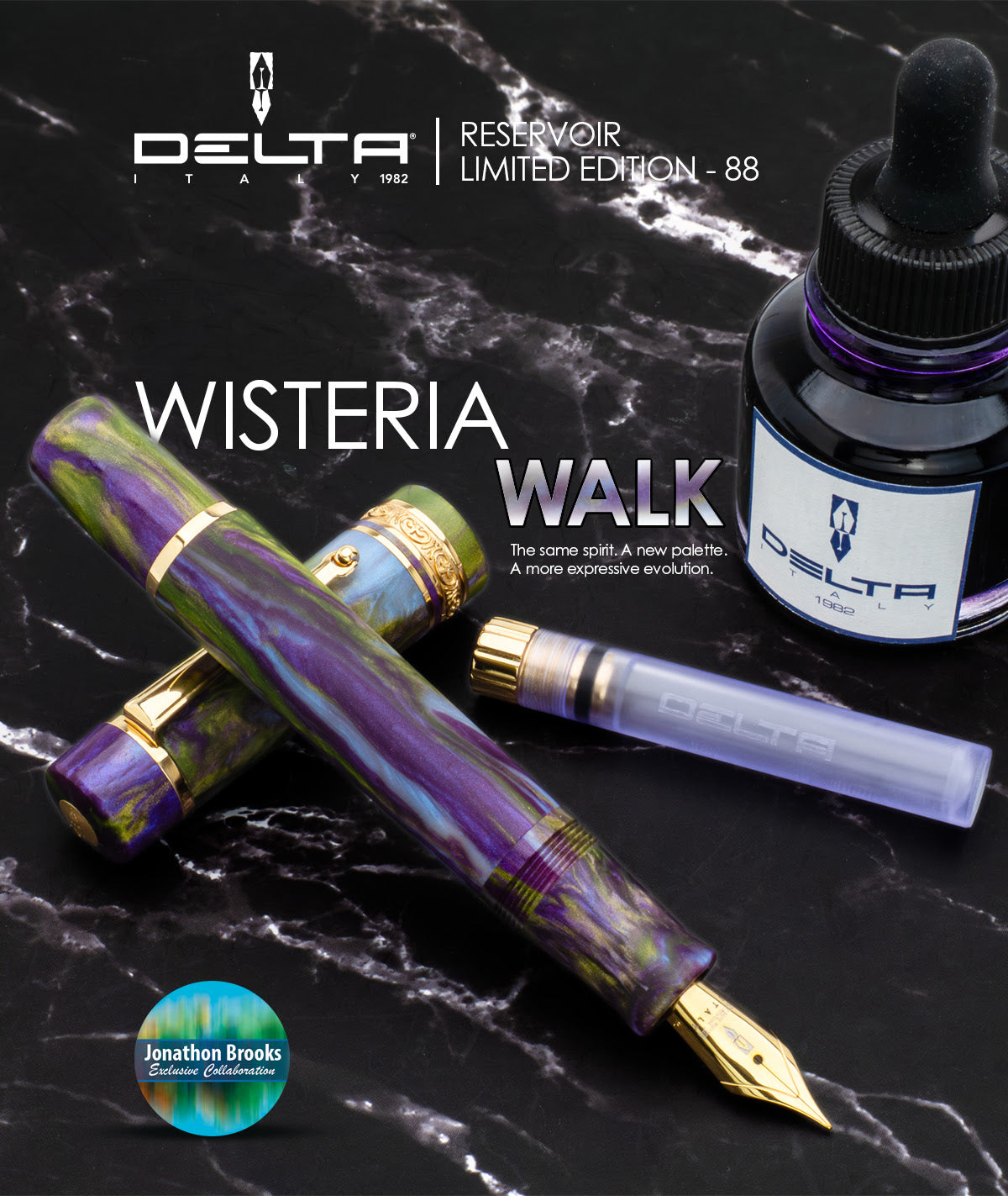 Delta Reservoir 2.0 Fountain Pen - Wisteria Walk (Limited Edition)