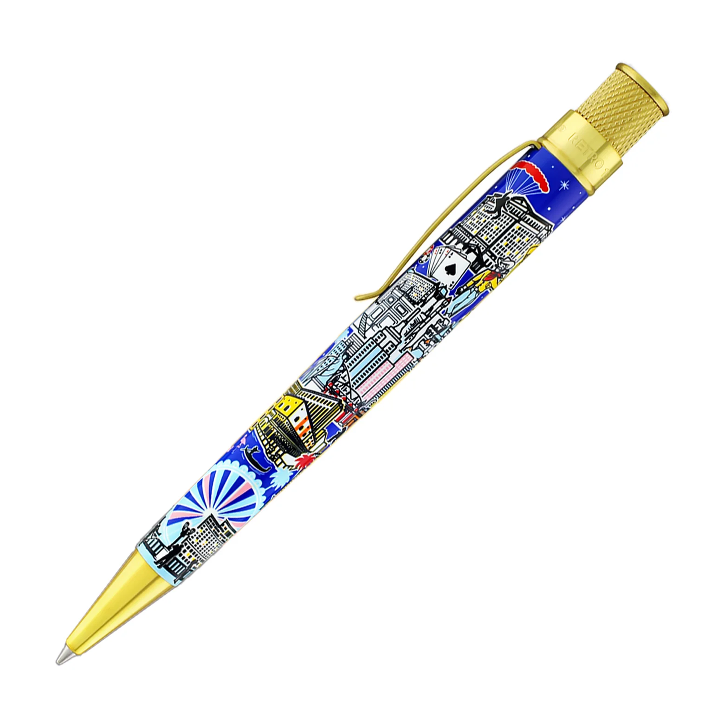 Retro 51 Collection Tornado Rollerball - Vegas Skyline (Goldspot Exclusive)