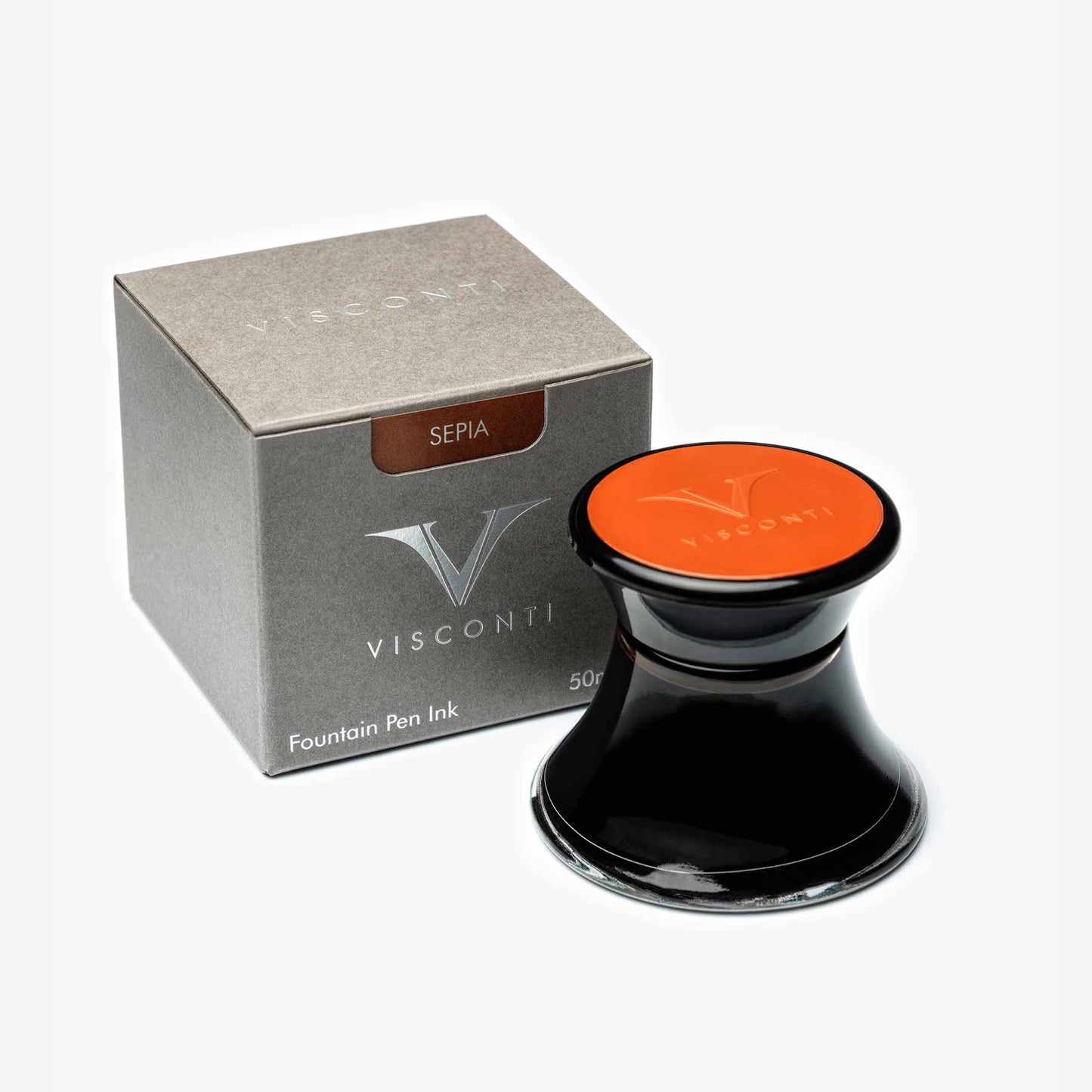 Visconti Inkwell Collection (50ml) Bottled Ink - Sepia