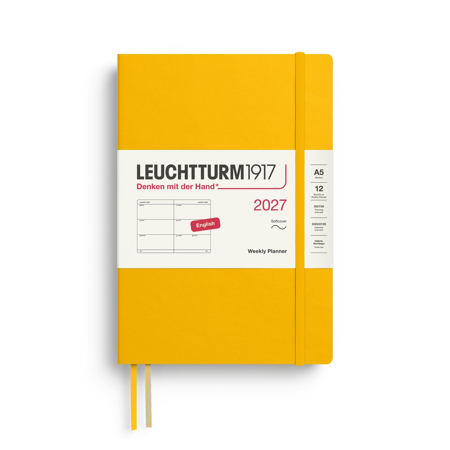 Leuchtturm1917 2027 A5 Medium Softcover Weekly Planner - Sunflower