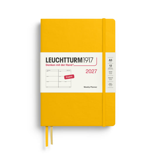 Leuchtturm1917 2027 A5 Medium Hardcover Weekly Planner - Sunflower