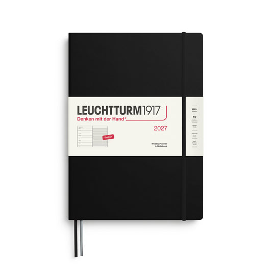 Leuchtturm1917 2027 Master A4+ Weekly Planner & Notebook - Black