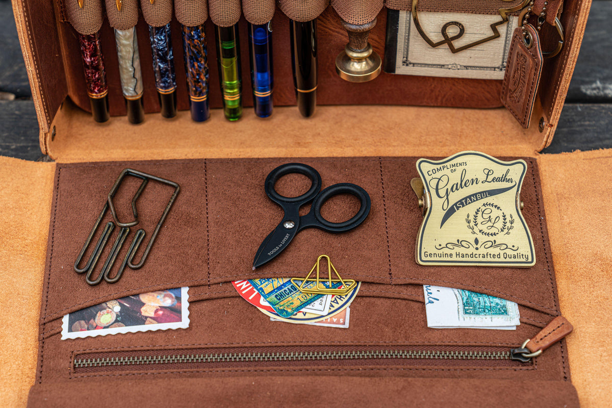 Galen Leather Writer's Medic Bag - Crazy Horse Tan