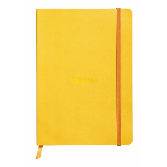Rhodia Rhodiarama A5 Soft Webnotebook - Yellow (Lined)